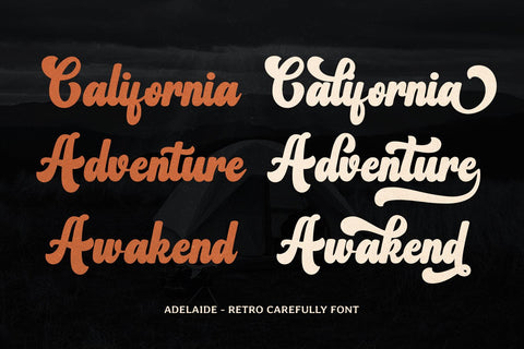 Adelaide - Vintage Font Font Mozarella 