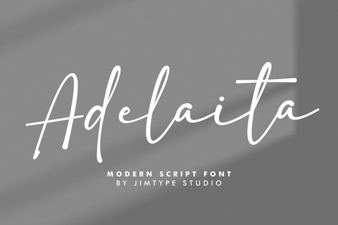Adelaita - Modern Cute Branding Font Font Jimtype Studio 