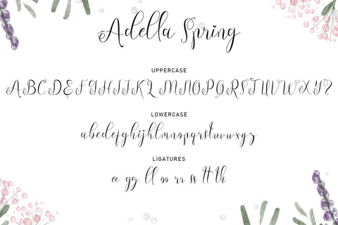 Adella Spring Font Prasetya Letter 