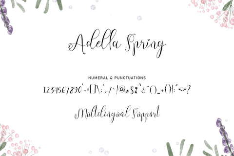 Adella Spring Font Prasetya Letter 