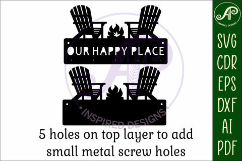 Adirondack chairs Keys to the outdoors themed Key holders SVG APInspireddesigns 