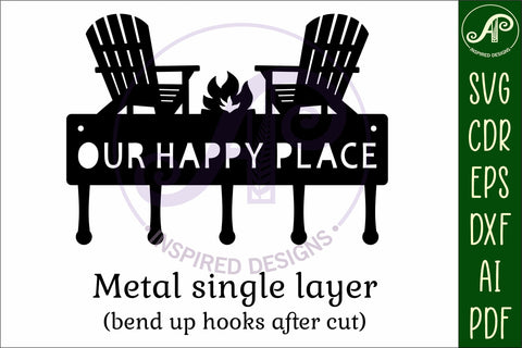 Adirondack chairs Keys to the outdoors themed Key holders SVG APInspireddesigns 