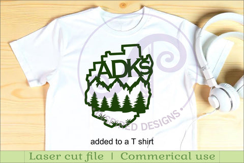 ADK Adirondack park wall art sign, SVG file. vector SVG APInspireddesigns 