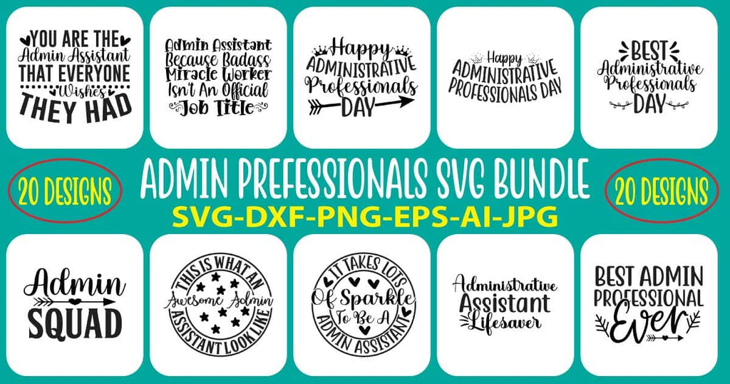 Admin Pofessional SVG Bundle - So Fontsy