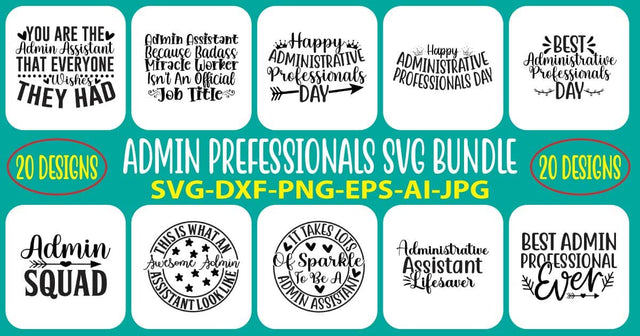 Admin Pofessional SVG Bundle SVG Syaman 