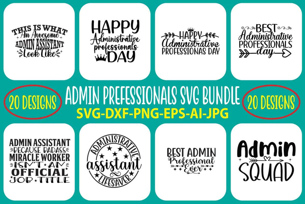 Admin Pofessional SVG Bundle - So Fontsy