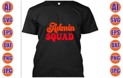 Admin Squad Retro SVG SVG Syaman 
