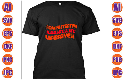 Administrative Assistant Lifesaver Retro SVG SVG Syaman 