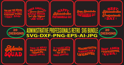 Administrative-ProfessionalS-Retro--Svg-Bundle SVG Syaman 