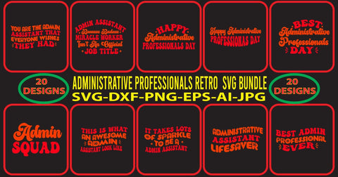 Administrative-ProfessionalS-Retro--Svg-Bundle SVG Syaman 