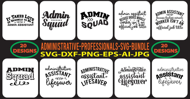 ADMINISTRATIVE-PROFESSIONALS-SVG-BUNDLE SVG Syaman 