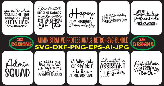 ADMINISTRATIVE-PROFESSIONALS-SVG-BUNDLE SVG Syaman 