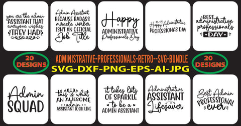 ADMINISTRATIVE-PROFESSIONALS-SVG-BUNDLE SVG Syaman 
