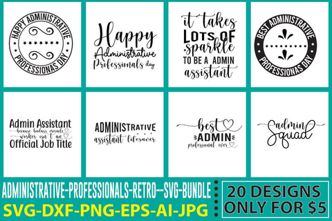 ADMINISTRATIVE-PROFESSIONALS-SVG-BUNDLE SVG Syaman 