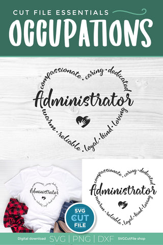 Administrator svg, school admin svg, hospital administrator SVG SVG Cut File 