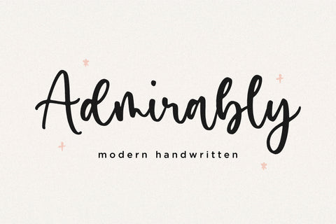 Admirably Modern Handwritten Font Font Balpirick 
