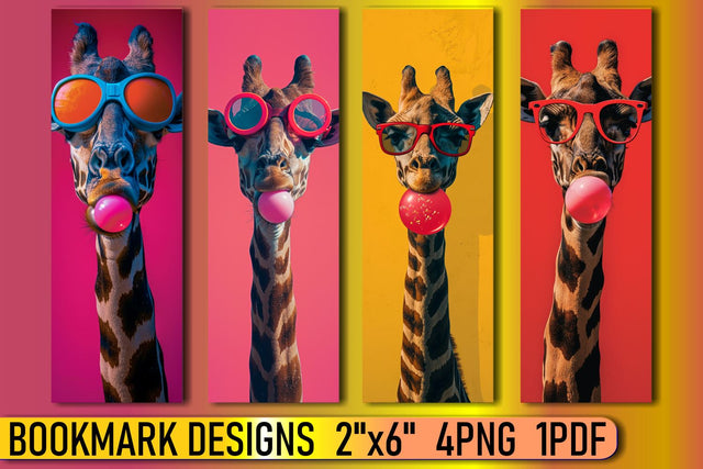 Adorable Animal Bookmarks, Bubble Gum Sublimation afrosvg 