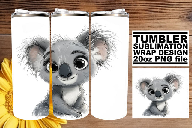 Adorable Animal Sublimation Design for 20oz Tumblers Sublimation afrosvg 