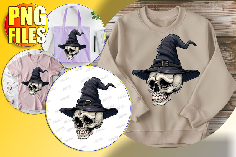 Adorable Autumn Skull with Bow Sublimation Clipart Sublimation afrosvg 