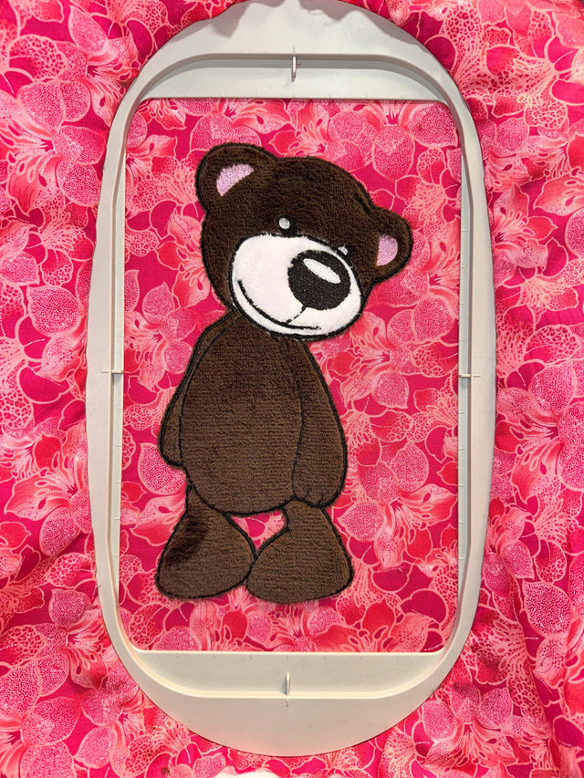 Adorable Bear Applique Machine Embroidery Design Embroidery/Applique DESIGNS Candles Design 