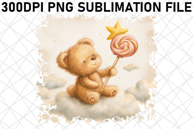 Adorable Bear Portrait Watercolor Print Collection for Sublimation Crafting Sublimation afrosvg 