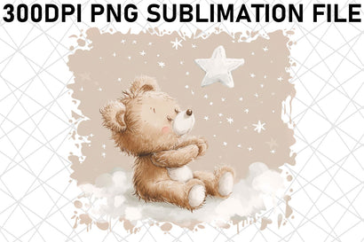 Adorable Bear Sublimation Design Sublimation afrosvg 