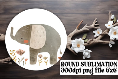 Adorable Boho Animals Sublimation Kit: Circle, Keychain, Car Coaster Sublimation afrosvg 