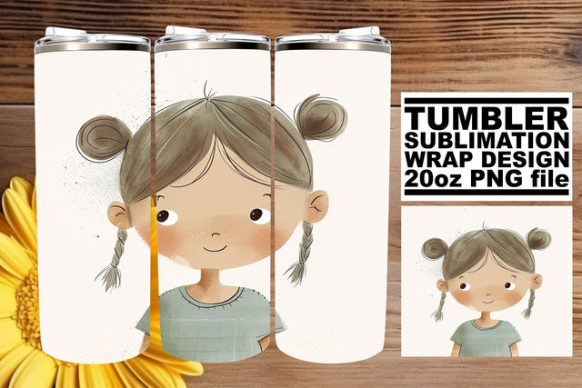 Adorable Boho Children Sublimation Tumbler Wraps Sublimation afrosvg 