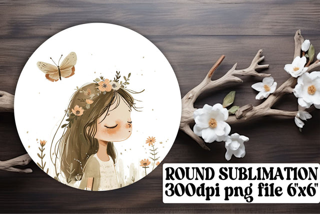 Adorable Boho Kids Sublimation: Vibrant Car Coaster Magic Sublimation afrosvg 