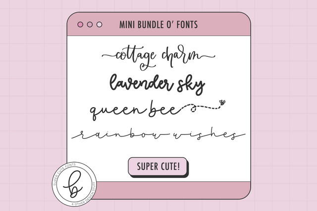 Adorable Calligraphy Font Mini Bundle Font Beck McCormick 