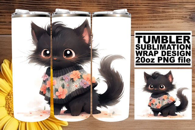Adorable Cat Lover's 20oz Tumbler Sublimation Collection Sublimation afrosvg 