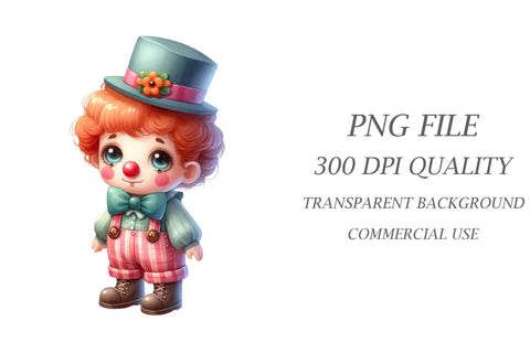 Adorable Clown Sublimation Bundle Sublimation Rupkotha 