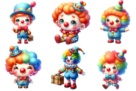 Adorable Clown Sublimation Bundle Sublimation Rupkotha 