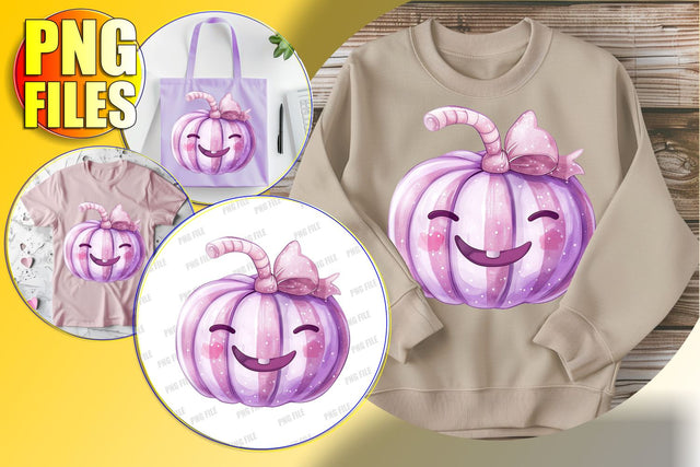 Adorable Coquette Bow Pumpkin Clipart for Sublimation Sublimation afrosvg 