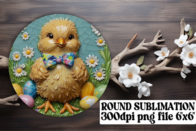 Adorable Easter Creatures Sublimation Trio - Circle, Keychain, Coaster Sublimation afrosvg 