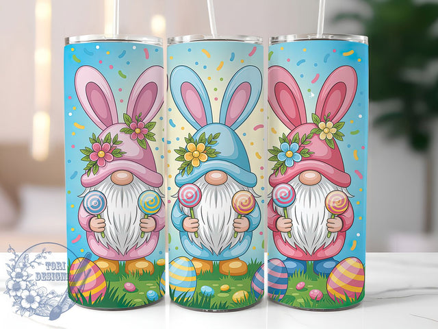 Adorable Easter Gnome Tumbler, Adorable Gnome Tumbler, Stylish 20oz Wrap, Sublimation Design, Trendy Gift Idea, Holiday Gnome Wrap, Festive Easter Tumbler Sublimation ToriDesigns 