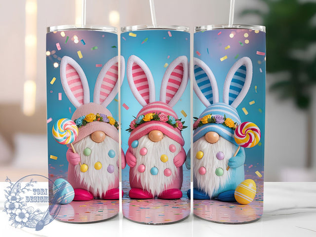Adorable Easter Gnome Tumbler, Adorable Gnome Tumbler, Stylish 20oz Wrap, Sublimation Design, Trendy Gift Idea, Holiday Gnome Wrap, Festive Easter Tumbler Sublimation ToriDesigns 