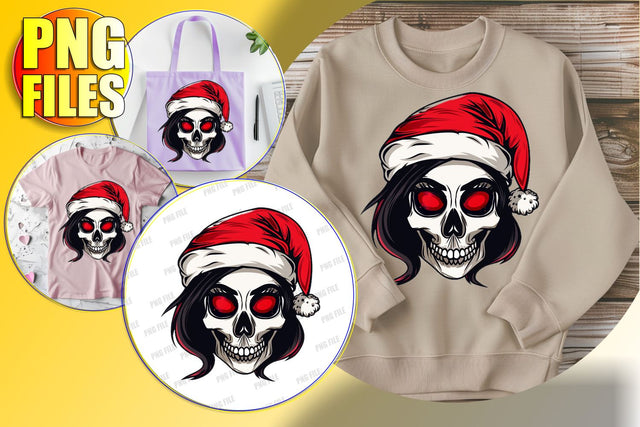Adorable Fall Skull Sublimation Clipart with Bow Sublimation afrosvg 