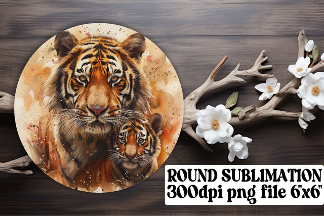 Adorable Family Bond Sublimation Range - Round, Keychain, Car Coaster Sublimation afrosvg 