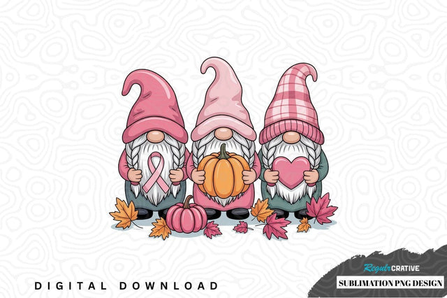 Adorable gnome trio sublimation design Sublimation Regulrcrative 