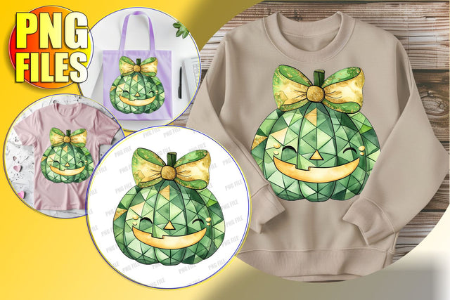 Adorable Halloween Pumpkin with Bow Sublimation PNG Design Sublimation afrosvg 