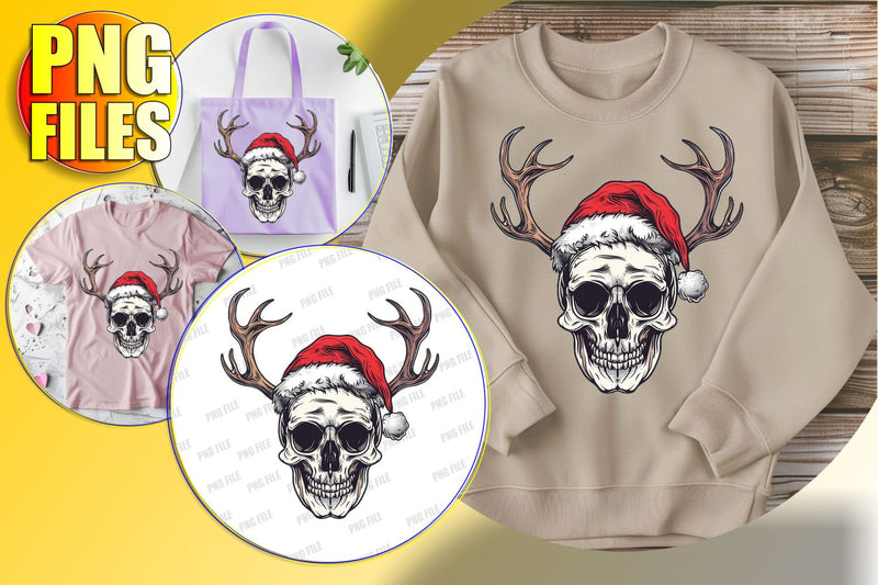 Adorable Halloween Skull Clipart with Bow - Fall Design Sublimation afrosvg 