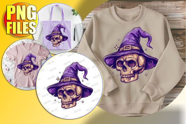 Adorable Halloween Skull Sublimation Clipart with Bow Sublimation afrosvg 