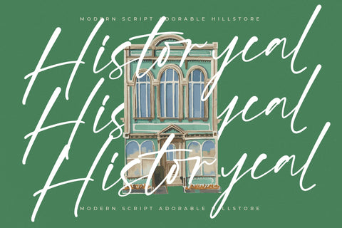 Adorable Hillstore - Modern Script Font Font Letterena Studios 