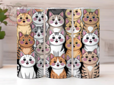 Adorable Kitty Lover Tumbler, Cat Lover Tumbler, Cute 20oz Wrap, Sublimation Design, Stylish Gift Idea, Fun Cat Wrap, Kitty Lover Tumbler Sublimation Lara' s Designs 
