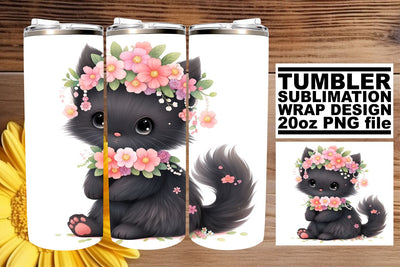 Adorable Kitty Lover's 20oz Tumbler Sublimation Pack Sublimation afrosvg 