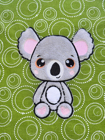 Adorable Koala Appliqué - Embroidery Machine Pattern Embroidery/Applique DESIGNS Candles Design 