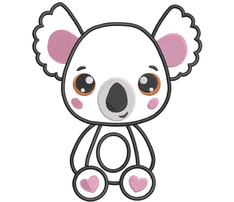 Adorable Koala Appliqué - Embroidery Machine Pattern Embroidery/Applique DESIGNS Candles Design 
