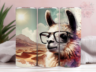 Adorable Llama 20oz Tumbler Wrap PNG, Straight & Tapered Tumbler Wrap, Llama Tumbler Png, Instant Digital Download Sublimation Li Zamperini 