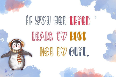 Adorable - Love Decorative Font Font AnningArts Design 